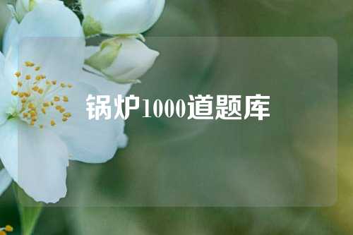 锅炉1000道题库