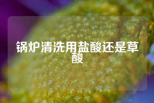 锅炉清洗用盐酸还是草酸