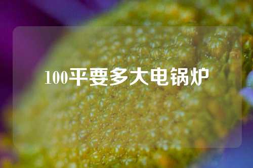 100平要多大电锅炉