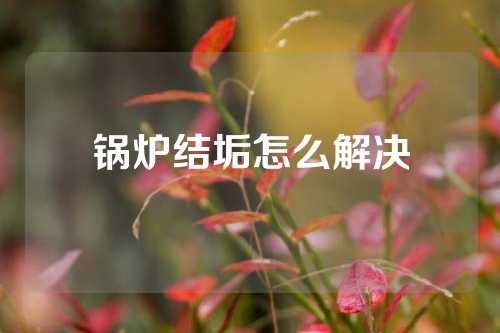 锅炉结垢怎么解决