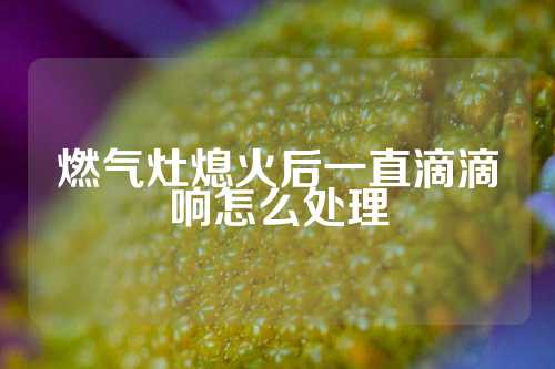 燃气灶熄火后一直滴滴响怎么处理