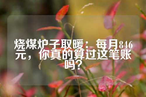 烧煤炉子取暖：每月846元，你真的算过这笔账吗？