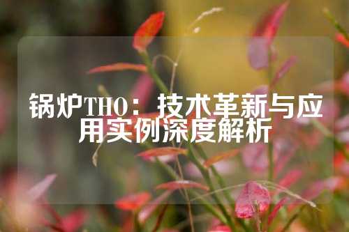 锅炉THO：技术革新与应用实例深度解析