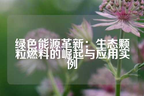 绿色能源革新：生态颗粒燃料的崛起与应用实例