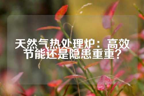 天然气热处理炉：高效节能还是隐患重重？