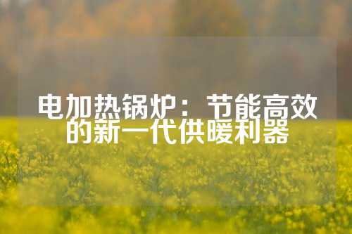 电加热锅炉：节能高效的新一代供暖利器